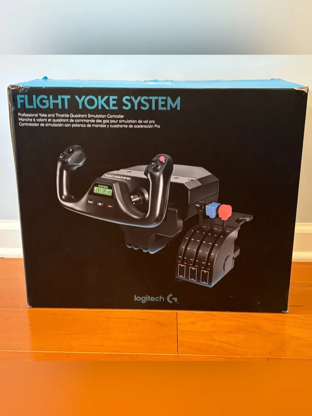 Flight Yoke Simulator System with Throttle and control